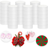 Henoyso 36 Pcs Foam Circles for Crafts Polystyrene Round Foam Disc for DIY Projects Friendship Bracelets Banner Garland for Birthday Era Arts and Crafts Supplies(3 x 3 x 1 Inch)